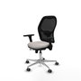 PIQUERAS Y CRESPO Silla de oficina Jorquera Blanco/Negro con Mecanismo Sincro/Traslack