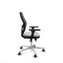 PIQUERAS Y CRESPO Silla de oficina Jorquera Blanco/Negro con Mecanismo Sincro/Traslack