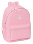 Safta Mochila Doble para Portátil 15,6" + USB Real Madrid Chica Rosa 31x44x18 cm