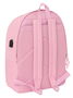 Safta Mochila Doble para Portátil 15,6" + USB Real Madrid Chica Rosa 31x44x18 cm