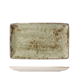 Steelite Craft Verde Fuente Rectangular 27x17 cm de Vitro Porcelana (Set de 6)