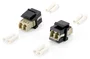Equip 125570 Adaptador de Fibra Óptica LC/LC, Beige y Negro, Paquete de 8 Unidades para Redes