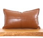 Aberto Design Cojín Dobsett v2 Camel Piel Sintética Lujoso y Suave para Hogar 58x33cm