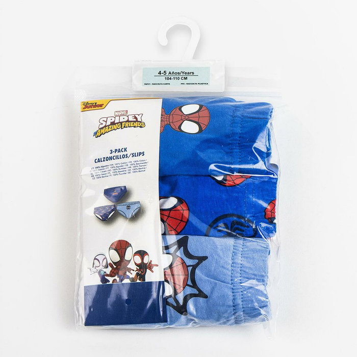 Pack de Calzoncillos Spidey Multicolor 3 Unidades 6-8 Años