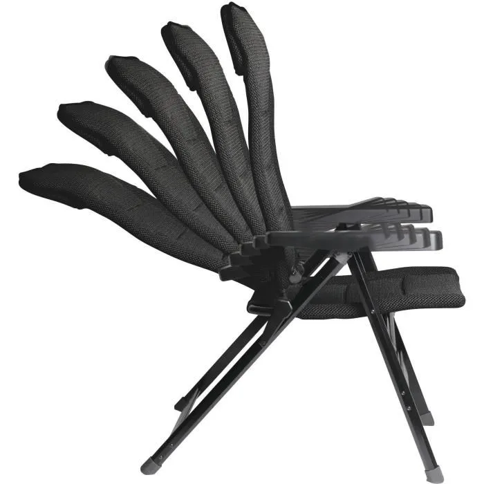 Soplair Sillón MAJOR Negro con Respaldo Regulable en 5 Posiciones, Lona 3D Mesh y Estructura de Aluminio