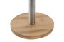 DKD Home Decor Toallero de Bambú e Inox 22x22x85,5 cm Plateado