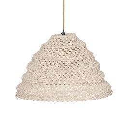 Lampara Techo Blanco Algodón Iluminación 50 X 50 X 30 cm