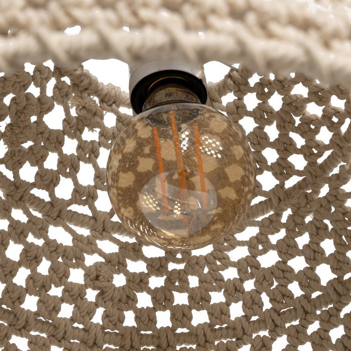 Lampara Techo Blanco Algodón Iluminación 50 X 50 X 30 cm