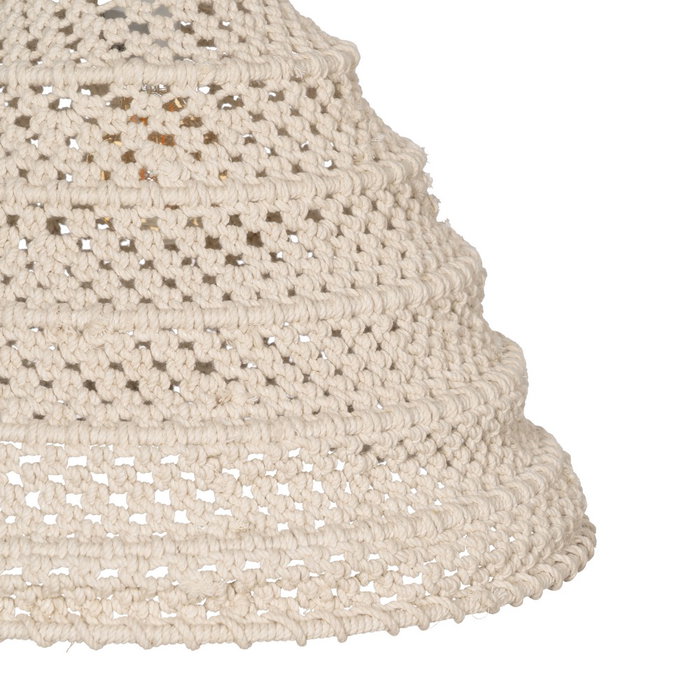 Lampara Techo Blanco Algodón Iluminación 50 X 50 X 30 cm