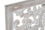 DKD Home Decor Cabecero de Cama MDF Tallado Blanco 160x81 cm