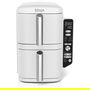 Ninja Freidora de aire Doble apilable XL SL400EUWH - Capacidad 9,5 L - 2470 W - Blanca