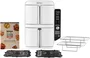 Ninja SL400EUWH Freidora de Aire Caliente Double Stack XL 9.5L, Blanco, 2470W, 8 Personas