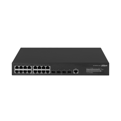Dahua Technology DH-AS4300-16GT4GF Switch de Red Gestionado L2/L2+, 16 Puertos Gigabit Ethernet (10/100/1000), Negro