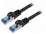 Lanberg Patch cord Cat6a S/FTP 20m Negro