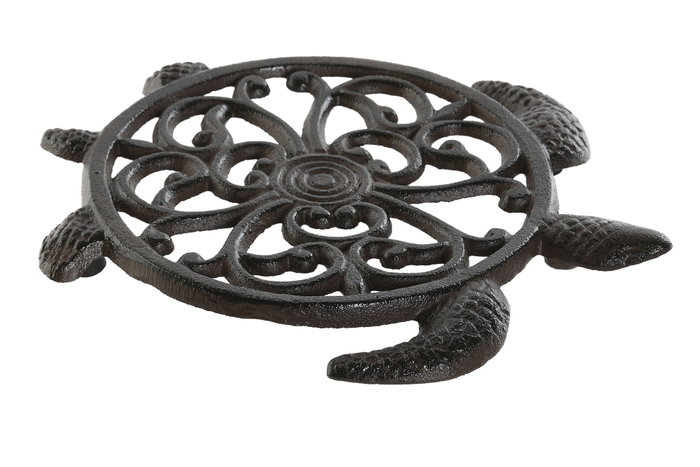 DKD Home Decor Salvamantel de Hierro Colado Tortuga Negro y Marrón DKD Home Decor Salvamantel de Hierro Colado Tortuga Negro y Marrón