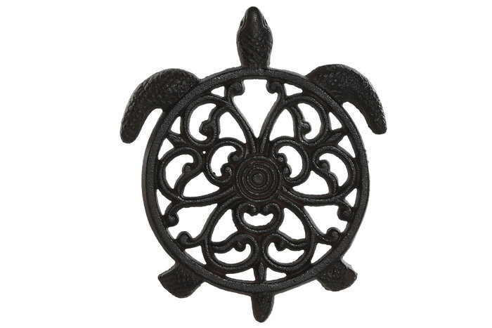 DKD Home Decor Salvamantel de Hierro Colado Tortuga Negro y Marrón DKD Home Decor Salvamantel de Hierro Colado Tortuga Negro y Marrón