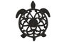 DKD Home Decor Salvamantel de Hierro Colado Tortuga Negro y Marrón