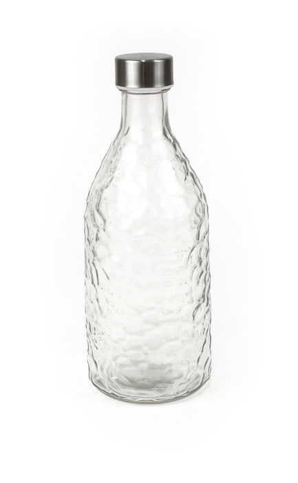 Anna Botella de Vidrio con Tapón de Metal 1 Litro 9.5x26 cm (12 Unidades)