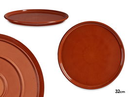 La Dehesa Plato Pizza Barro Refractario Miel 32x32x2 cm (Set de 6)