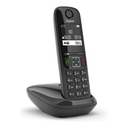 Gigaset AS690 Teléfono DECT/analógico Negro