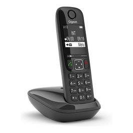 Gigaset AS690 Teléfono Inalámbrico DECT/Analógico, Pantalla 2", Altavoz, 100 Entradas, Negro