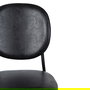Silla Negro Pu/Metal Salón 48 X 53 X 84 cm (Set de 2)