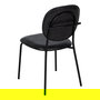 Silla Negro Pu/Metal Salón 48 X 53 X 84 cm (Set de 2)