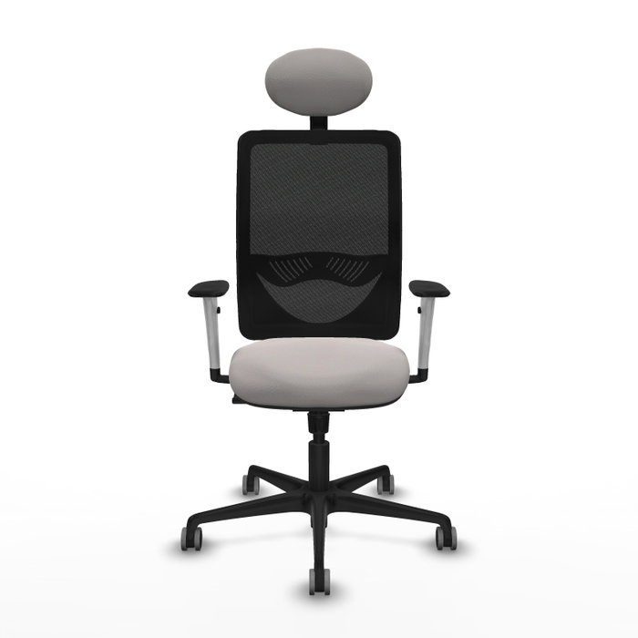 PIQUERAS Y CRESPO Silla de oficina Zulema con mecanismo Sincro, Blanco/Negro PIQUERAS Y CRESPO Silla de oficina Zulema con mecanismo Sincro, Blanco/Negro