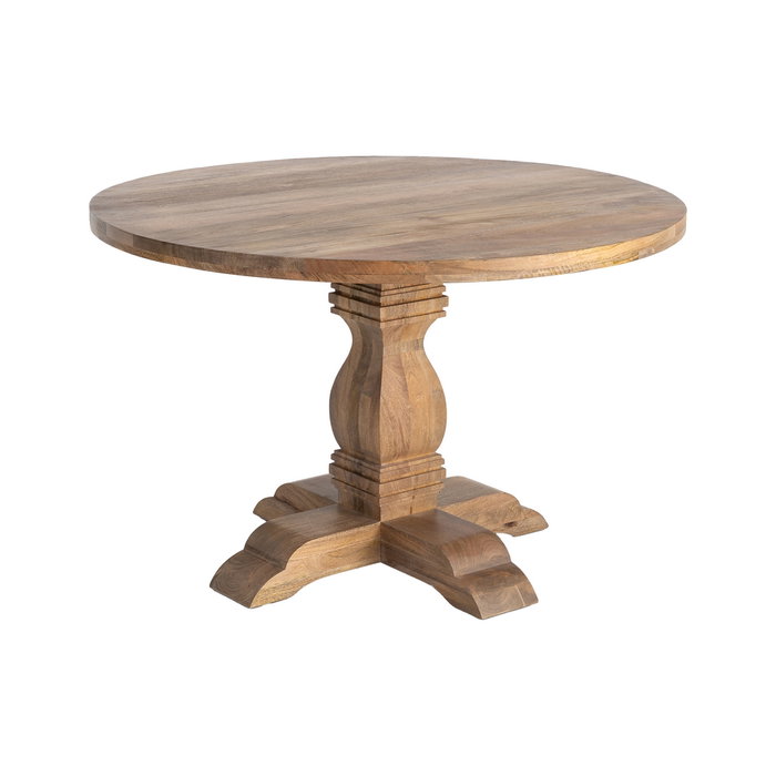 Ixia Mesa de Comedor de Madera de Mango 120 x 120 x 76 cm