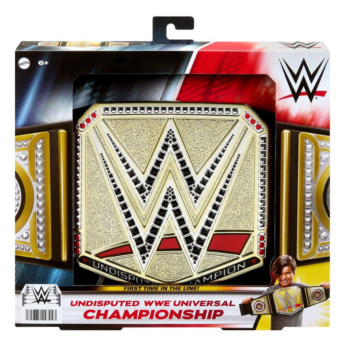 MATTEL Cinturón Réplica Título Campeonato WWE Juguete para Niños, Más de 90cm de Largo MATTEL Cinturón Réplica Título Campeonato WWE Juguete para Niños, Más de 90cm de Largo
