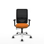 PIQUERAS Y CRESPO Silla de oficina Zulema Naranja y Negro