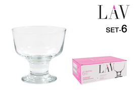Lav Set 6 Copas Helado Helado Lav 280 cc (4 Cajas)
