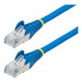 StarTech.com Cable de Red Ethernet Cat6a 7,5m Azul LSZH 10GbE 500MHz PoE++ 100W Snagless