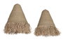 DKD Home Decor Set de 2 Pantallas de Hoja de Palma Hechas a Mano