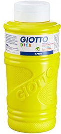 GIOTTO Bote de pintura de dedos 750ml Amarillo