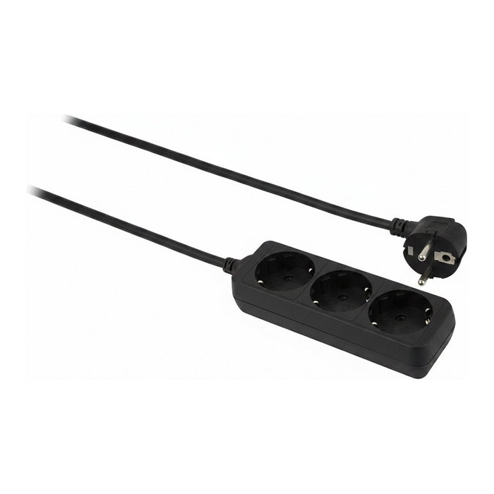 Helos CLASSIC Regleta de enchufes, 3 salidas, Negro, 5 m Helos CLASSIC Regleta de enchufes, 3 salidas, Negro, 5 m