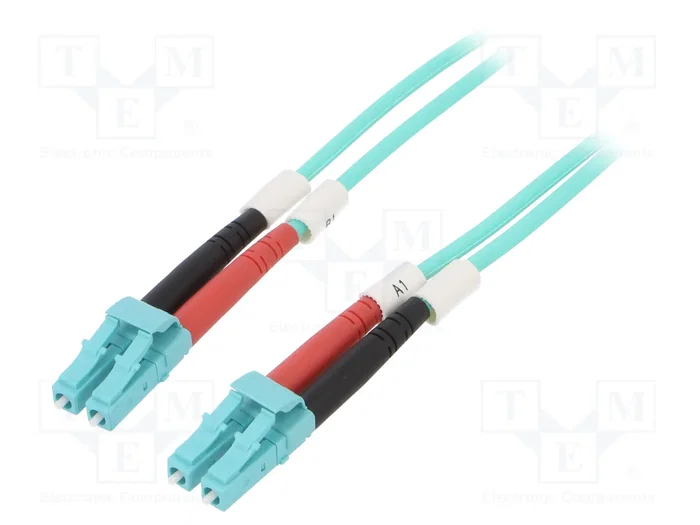 Digitus Cable de conexión de fibra óptica OM3 LC-LC 20m Aguamarina