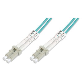 Digitus Cable de conexión de fibra óptica OM3 LC-LC 20m Aguamarina