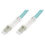 Digitus Cable de conexión de fibra óptica OM3 LC-LC 20m Aguamarina