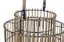 DKD Home Decor Portavela 47 Bambú Metal Natural 30 x 32 x 30 cm