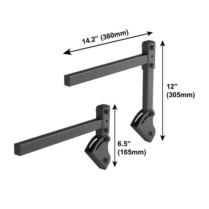 IsoAcoustics V120 Soporte en L Isoacoust para Montaje de Altavoces Profesionales Techo Pared Inclinable Ajustable