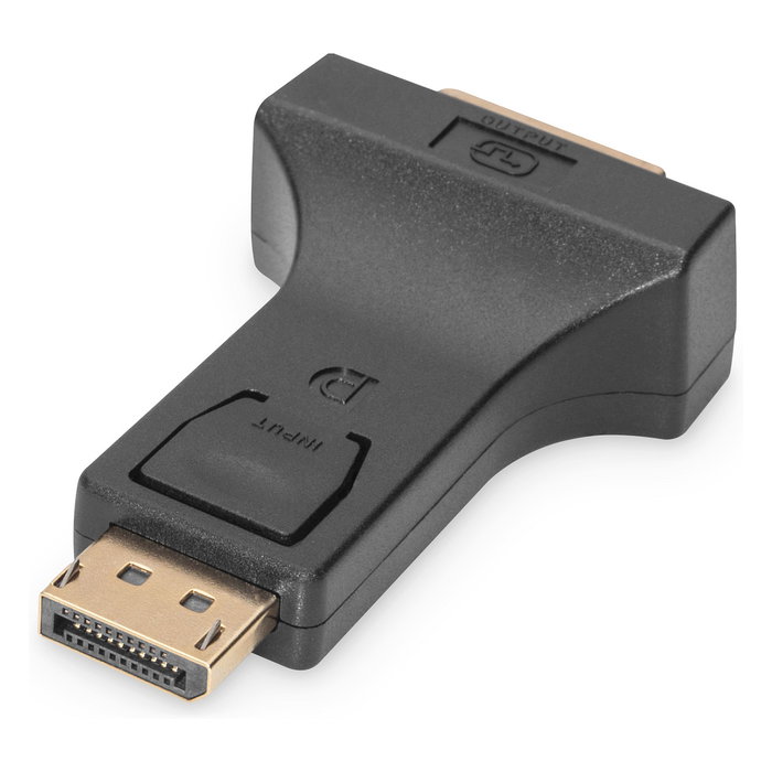 Digitus Adaptador DisplayPort DPort a DVI-I (24+5) Macho/Hembra Versión 1.2 Negro Digitus Adaptador DisplayPort DPort a DVI-I (24+5) Macho/Hembra Versión 1.2 Negro