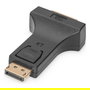 Digitus Adaptador DisplayPort DPort a DVI-I (24+5) Macho/Hembra Versión 1.2 Negro