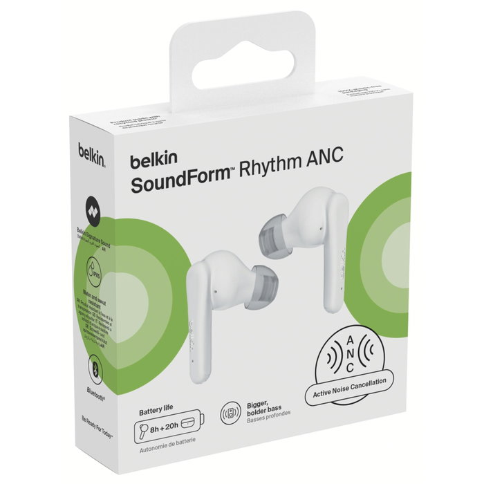 Belkin SoundForm Rhythm ANC Auriculares In-Ear Blanco Belkin SoundForm Rhythm ANC Auriculares In-Ear Blanco