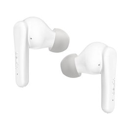 Belkin AUC015hqWH SoundForm Rhythm ANC Auriculares Inalámbricos True Wireless Intraurales con Reducción Activa de Ruido, Blanco - IPX5, 28h batería, USB-C