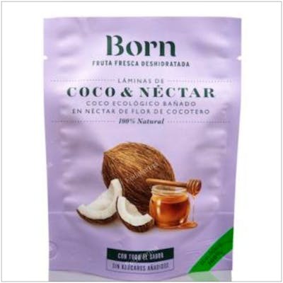 BORN Coco Y Nectar Laminas Deshidratados 40Gr Eco BORN Coco Y Nectar Laminas Deshidratados 40Gr Eco