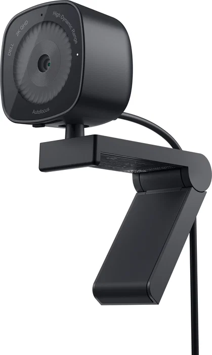 DELL WB3023 Webcam 1440p 2K QHD con Sensor Sony, Micrófono Integrado y Obturador de Privacidad, USB 2.0, Negro