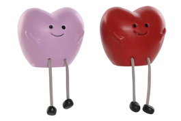 DKD Home Decor Hucha Kids Rojo Rosa 13.5 x 10 x 11.5 cm (4 Unidades)