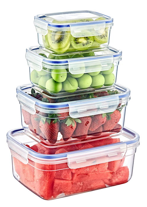 Dem Fiambrera Hermética Rectangular 2300 ml 24 x 18 x 10 cm (12 Unidades)