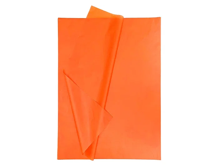 Liderpapel Papel Seda 52x76cm 18g/m2 Naranja Bolsa 5 Hojas